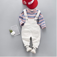 2Pcs Baby T-Shirt +Jumpsuit for 1Y-4Y