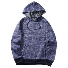 Fashion Men's Solid Color Hooded Tops Casual Long Sleeve Sports Hoodies